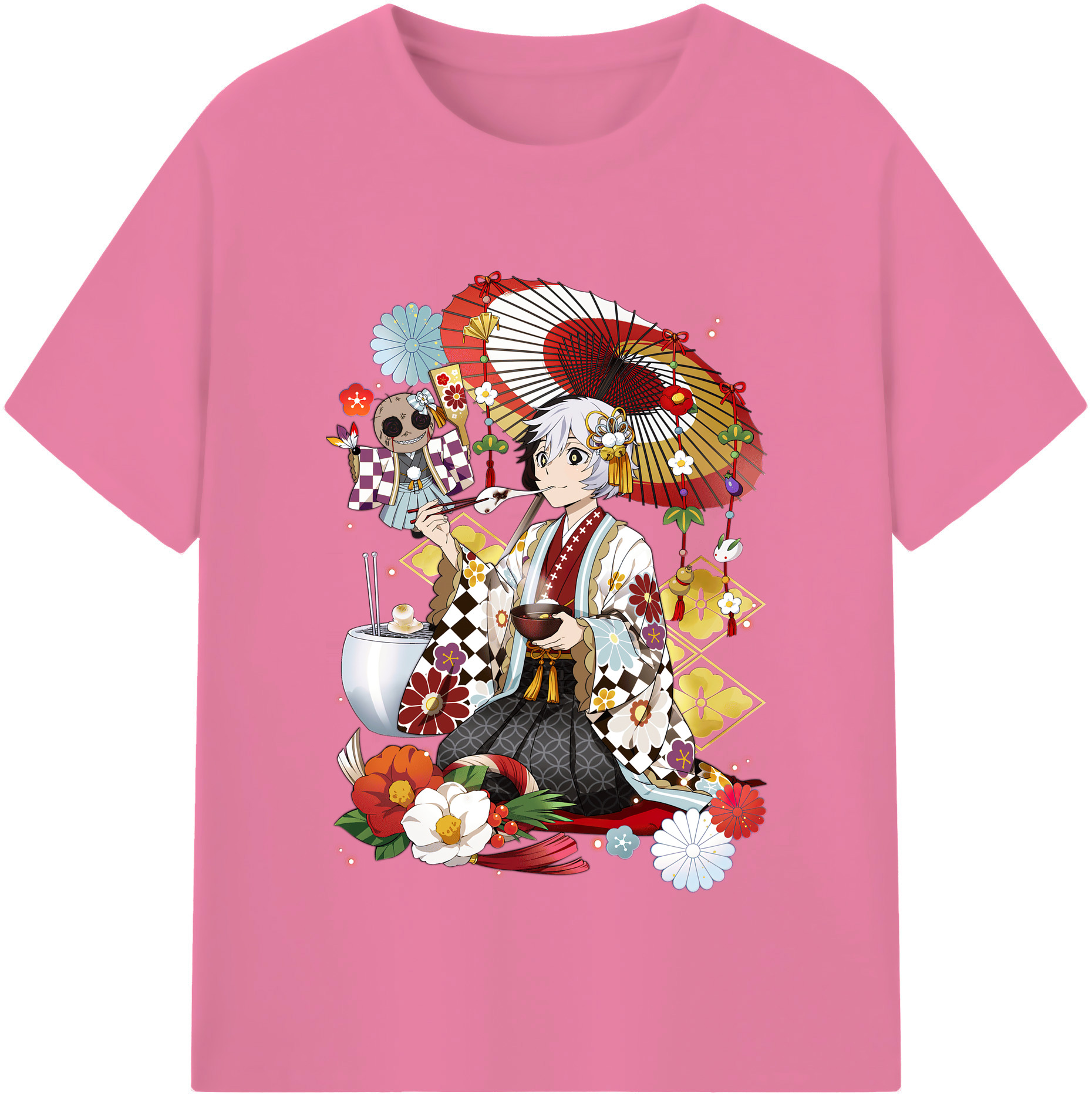 （画像用） 文豪ストレイドッグス Bungo Stray Dogs 綿100％半袖Tシャツ（フロントプリント）